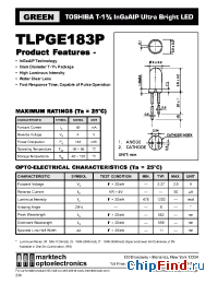 Datasheet TLPGE262 manufacturer Marktech